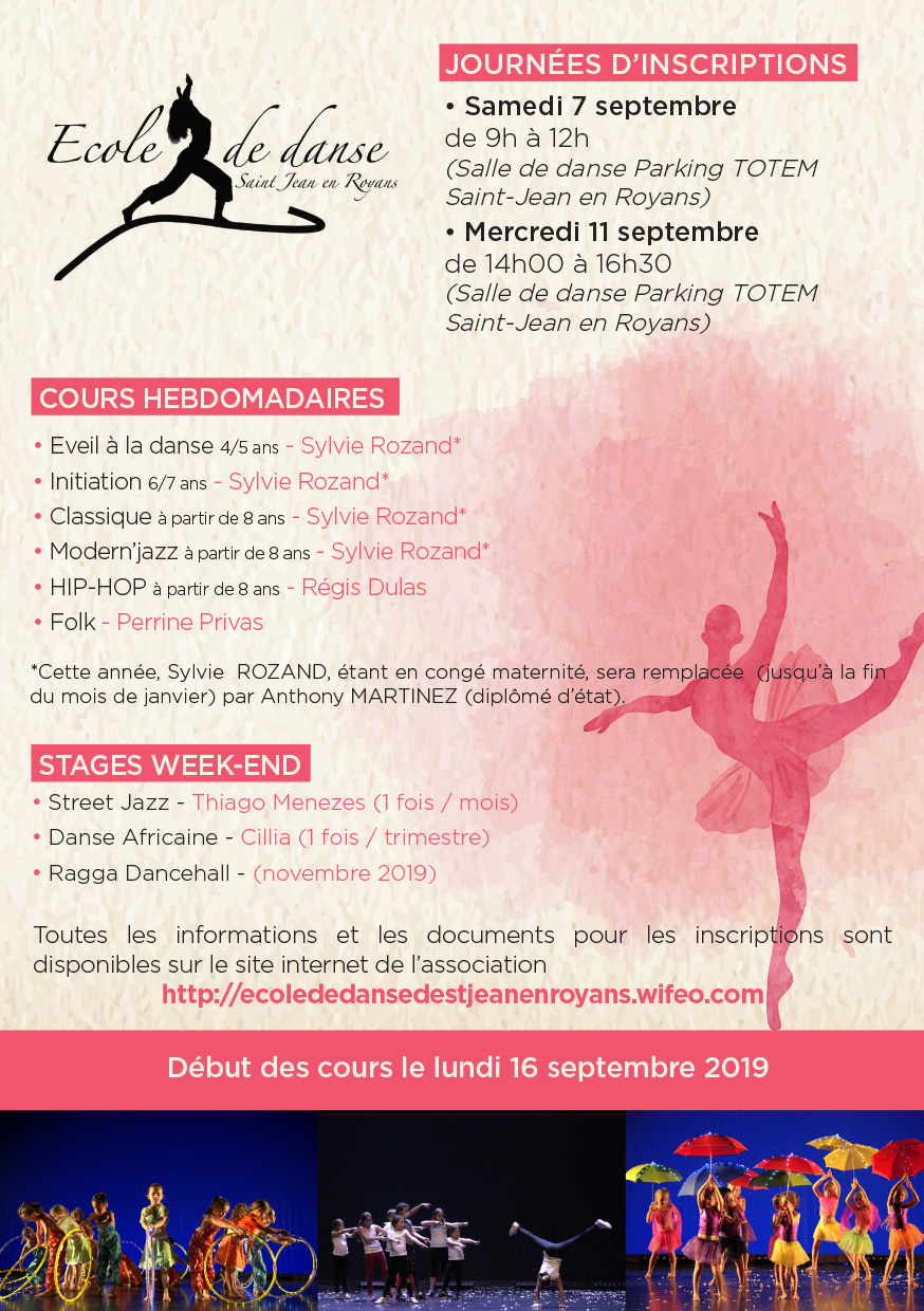 actualité ecole danse stjeanenroyans